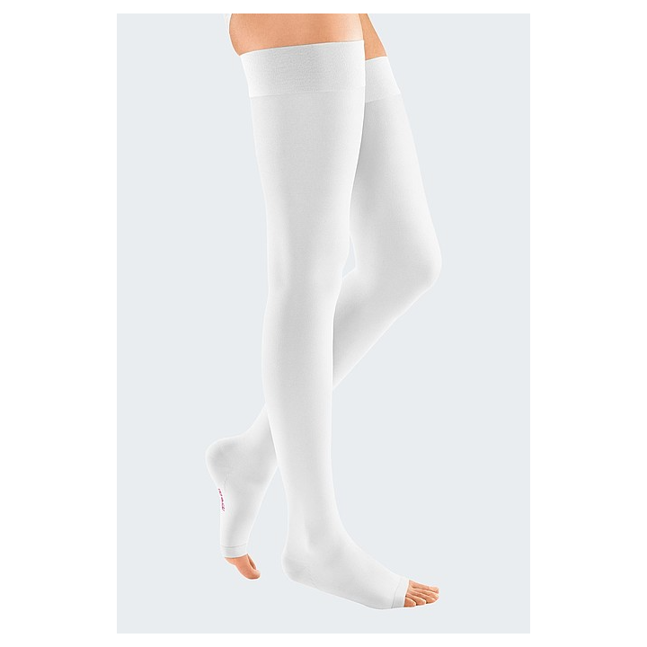 Bas de contention élégance autofixant à picots post-op femme - classe 2 - Pied ouvert