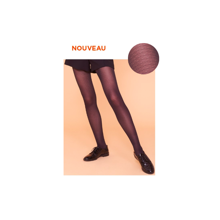 Collant de contention microvoile motifs femme - classe 2