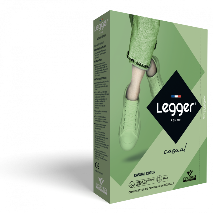 Chaussettes de contention Legger Casual coton (Varisma Zen Coton) femme - classe 2