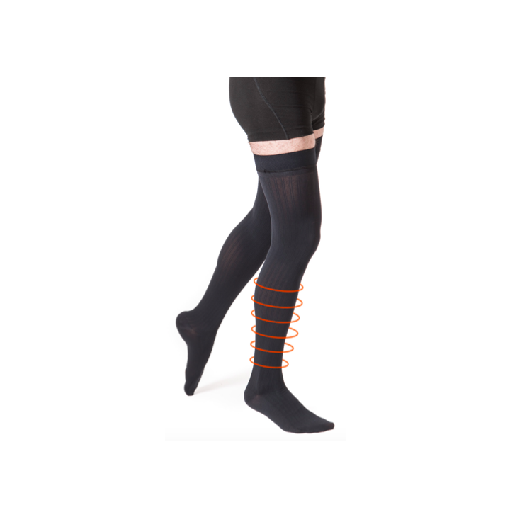Bas de contention Styl'coton fine antiglisse homme - classe 2