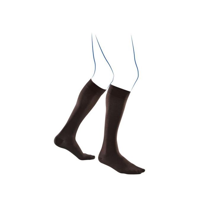 Chaussettes de contention Venoflex City confort fil d'Écosse homme - classe 2 - pieds longs