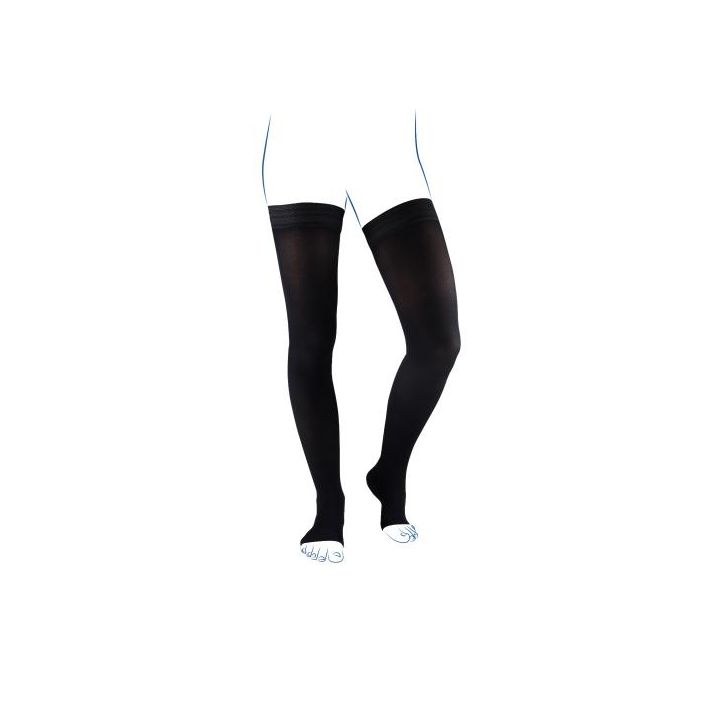 Bas de contention Venoflex Élégance antiglisse homme - classe 3 - pieds ouverts