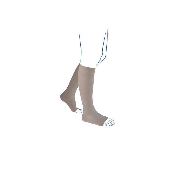 Chaussettes de contention Venoflex Élégance homme - classe 3 - pieds ouverts