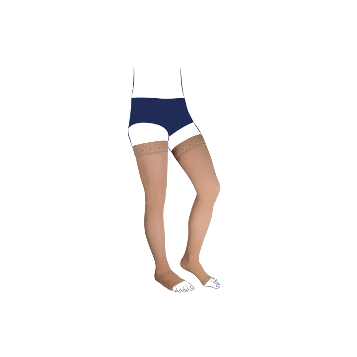 Bas de contention venoflex kokoon antiglisse femme - classe 2 - pied ouvert