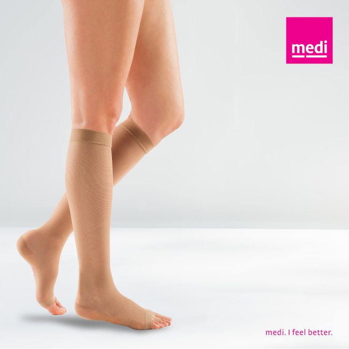 Chaussettes de contention séduction femme - classe 2 - pied ouvert