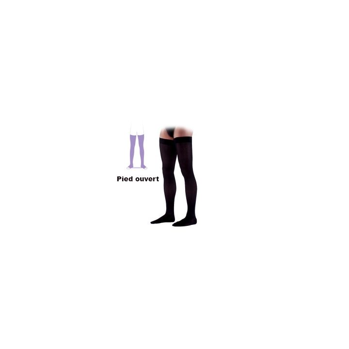 Essentiel coton bas de contention (instinct coton) Sigvaris - Classe 2 - pied ouvert