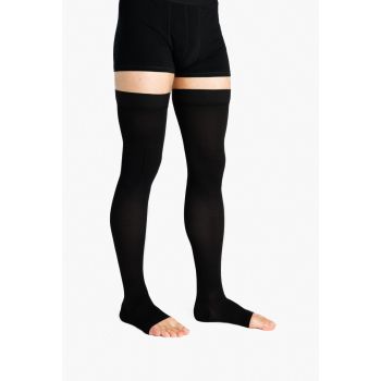Bas de contention Expert auto-fixants homme Sigvaris - classe 3 - pied ouvert