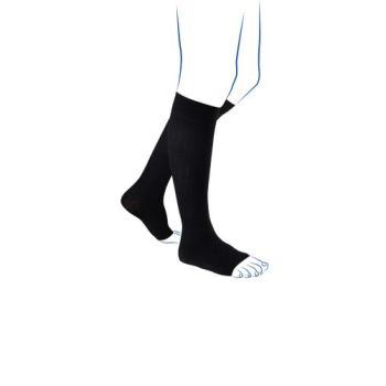 Chaussettes de contention Venoflex City confort coton homme - classe 3 - pied ouvert