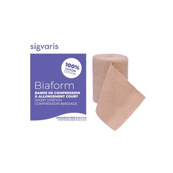 Bande de compression &agrave; allongement court Biaform Sigvaris