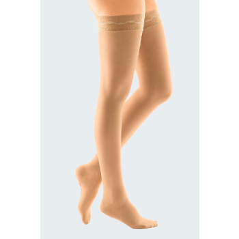 Bas de contention autofixant platinium Karesse Mediven - classe 2 - pieds ouverts