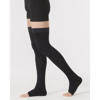 Dynaven bas de contention auto-fixants fin new homme - classe 2- pied ouvert