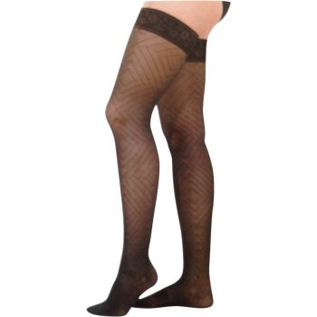 Bas de contention Fascination motif autofix à picots femme - classe 2