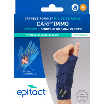 Carp'Immo Orth&egrave;se poignet rigide de repos Epitact - 1 orth&egrave;se