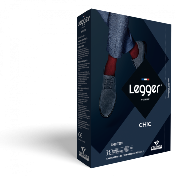 Bas de contention Legger Chic TECH (Legger surfine) autofix homme - classe 2 - tailles -