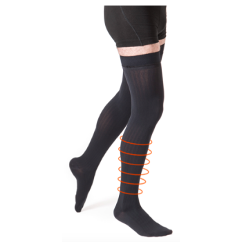 Bas de contention Styl'coton fine antiglisse homme - classe 2