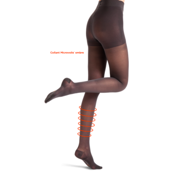Collant de contention microvoile femme - classe 2