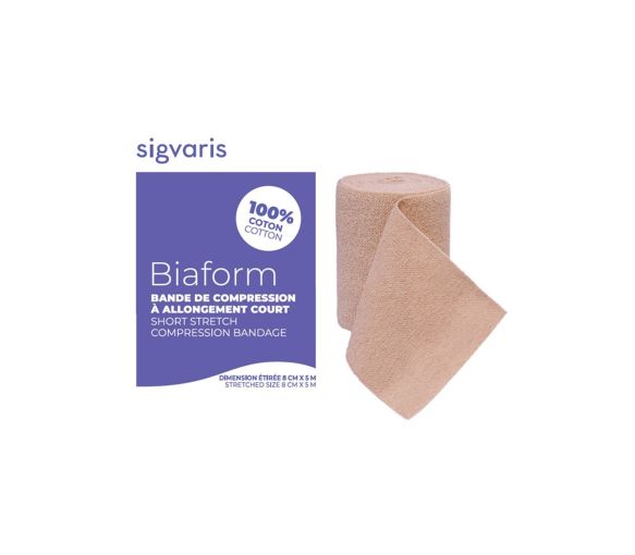 Bande de compression à allongement court Biaform Sigvaris