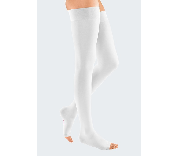 Bas de contention élégance autofixant à picots post-op femme - classe 2 - Pied ouvert