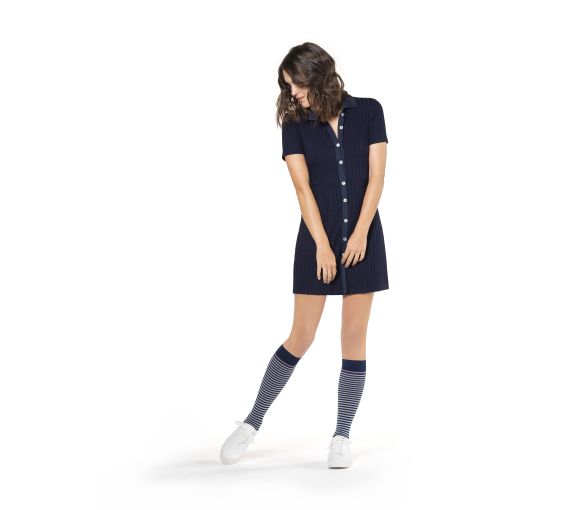 Styles motifs marinière chaussettes de contention femme Sigvaris - classe 2 - image 1