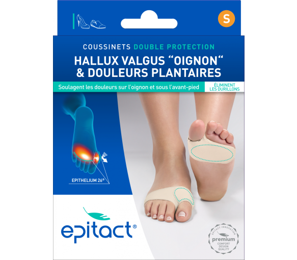 Coussinets double protection Hallux Valgus & douleurs plantaires Epitact - image 1