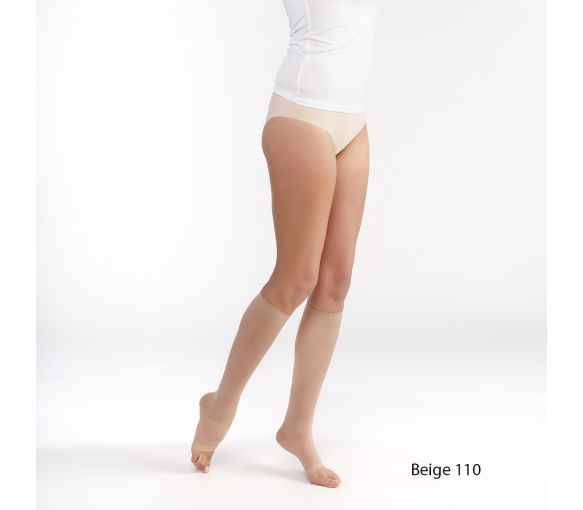 Styles transparent (divin éclat) chaussettes de contention Sigvaris - classe 2 - pied ouvert - image 1