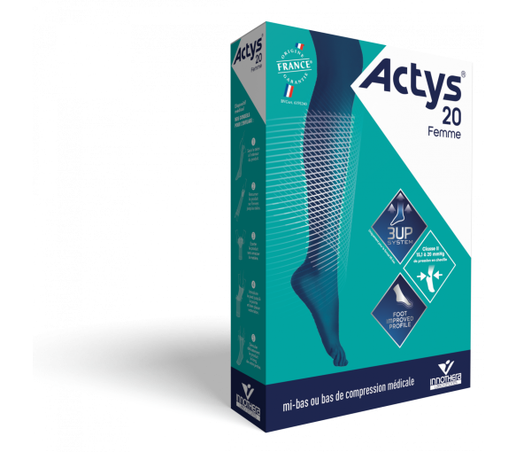 Bas de contention Actys 20 autofix femme - classe 2 - image 1