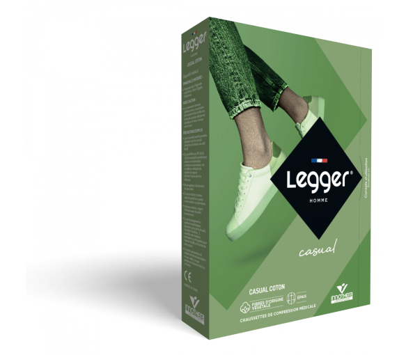 Bas de contention Legger Casual Coton (Legger classic) autofix homme - classe 3 - image 1