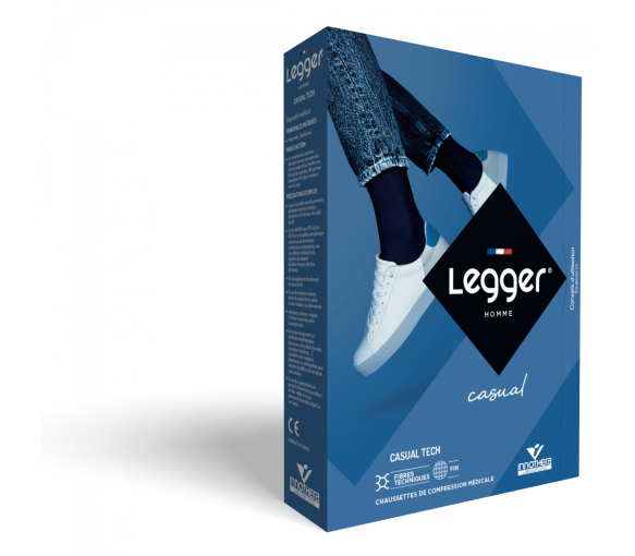 Chaussettes de contention Legger Casual TECH (Legger zen) homme - classe 2 - tailles + - image 1
