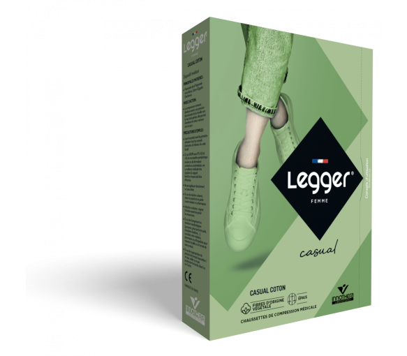 Chaussettes de contention Legger Casual coton (Varisma Zen Coton) femme - classe 2 - image 1