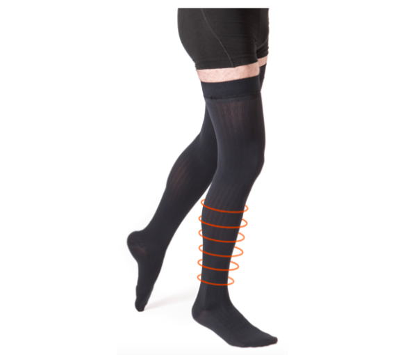 Bas de contention Styl'coton fine antiglisse homme - classe 2 - image 1