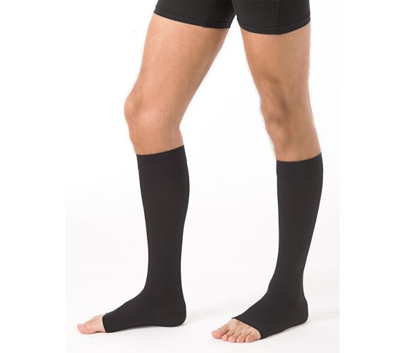 Essentiel microfibre chaussettes de contention (Urban) Sigvaris - Classe 2 - pieds ouverts - image 1