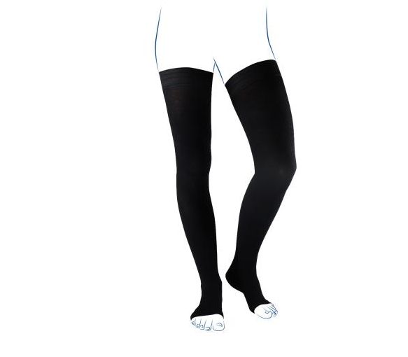 Bas de contention Venoflex City confort fil d'Écosse antiglisse homme - classe 2 - pied ouvert