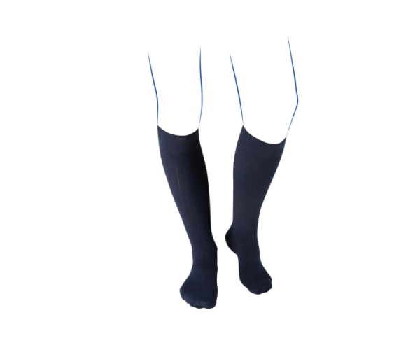 Chaussettes de contention Venoflex City confort fil d'Écosse homme - classe 2 - mollet plus - image 1
