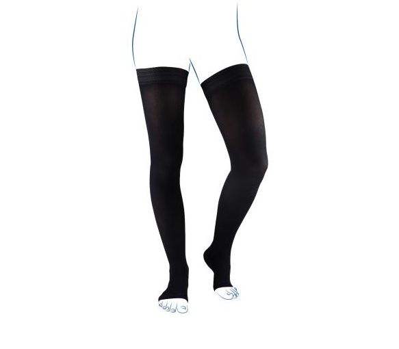 Bas de contention Venoflex Élégance antiglisse homme - classe 3 - pieds ouverts