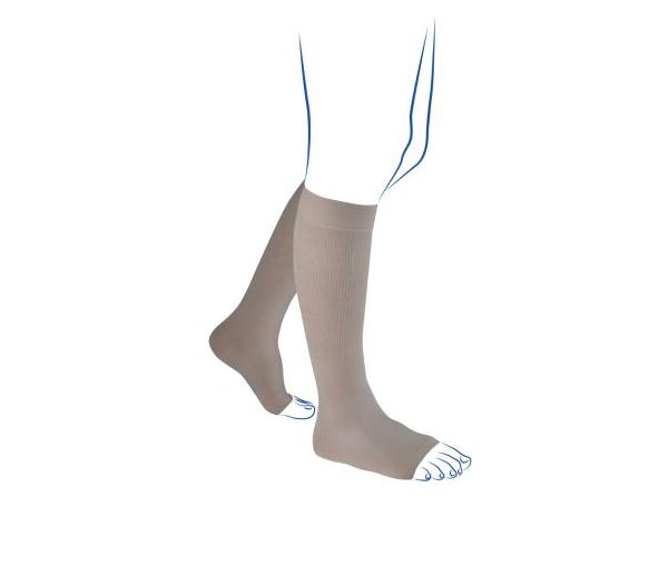 Chaussettes de contention Venoflex Élégance homme - classe 3 - pieds ouverts - image 1