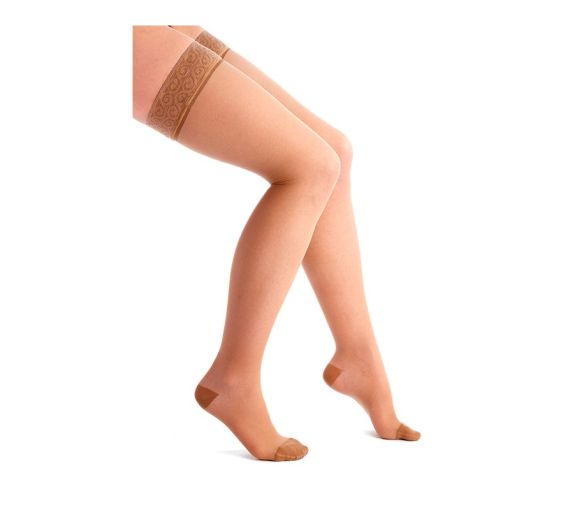 Bas de contention Venoflex Incognito absolu antiglisse femme - classe 2 - pied ouvert - image 1