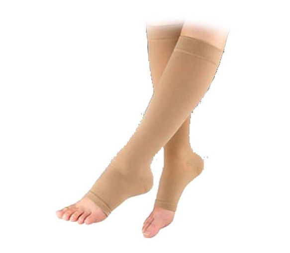 Chaussettes de contention élégance post-op - classe 2 - Pied ouvert