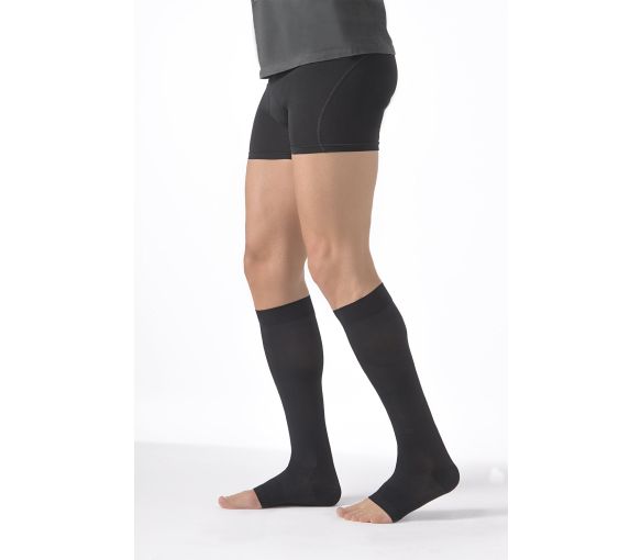 Chaussettes de contention Expert homme Sigvaris - classe 3 - pied ouvert - image 1