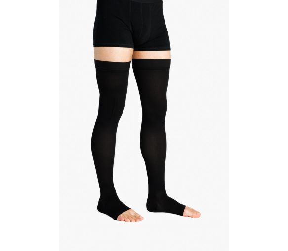 Bas de contention Expert auto-fixants homme Sigvaris - classe 3 - pied ouvert - image 1