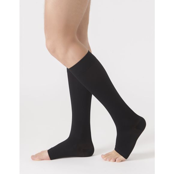 Dynaven chaussettes de contention Fin New homme - classe 2 - pieds ouverts