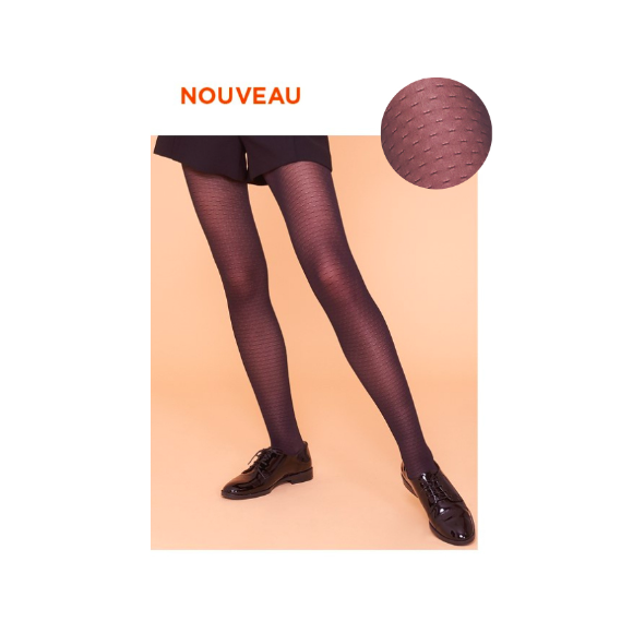 Collant de contention microvoile motifs femme - classe 2
