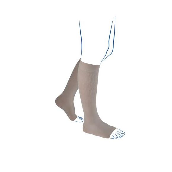 Chaussettes de contention Venoflex Élégance homme - classe 3 - pieds ouverts